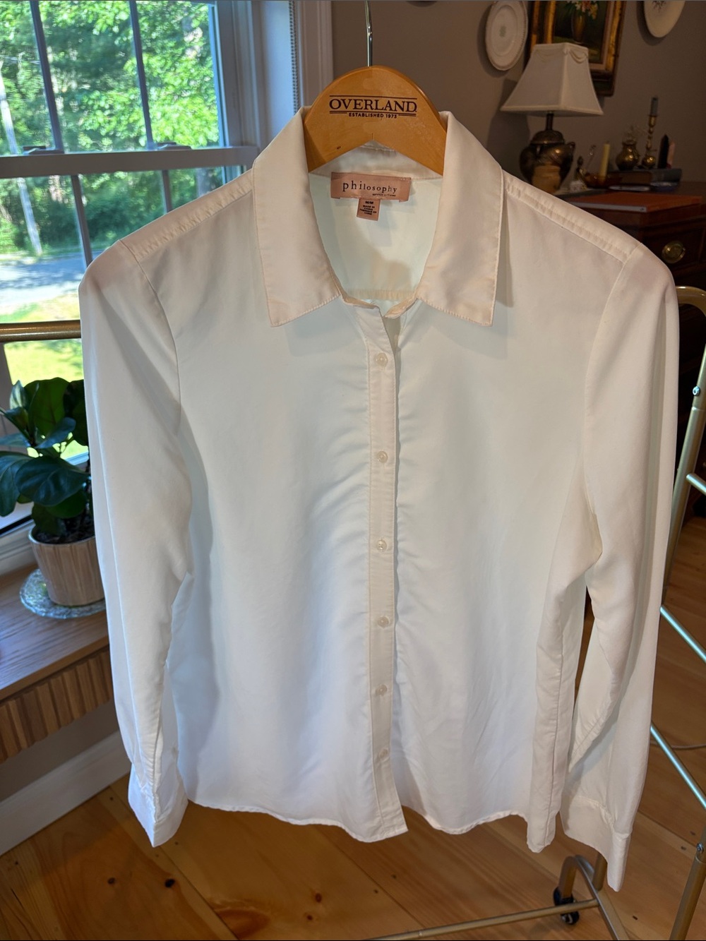 Philosophy Crisp White Button-Front Shirt